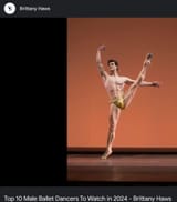 male balette dancer