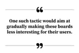 One such tactic would aim at gradually making these boards less interesting for their users - JIDF Shill Tactics