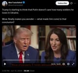 Trump is starting to think that Putin doesn&#039;t care how many soldiers he loses in Ukraine. 12-06-2025, Wow. Really makes you wonder — what made him come to that HD