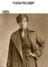 I can fix her but the girl is Rotha Beryl Lintorn Lintorn-Orman the tomboy creator of britian&#039;s first fascist party i&#039;m not fucking joking