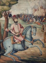 Nadir_Shah_at_the_sack_of_Delhi_-_Battle_scene_with_Nader_Shah_on_horseback,_possibly_by_Muhammad_Ali_ibn_Abd_al-Bayg_ibn_Ali_Quli_Jabbadar,_mid-18th_century,_Museum_of_Fine_Arts,_Boston