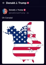 trump truth social annex canada america maga 2
