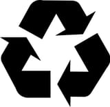 Black Recycling Symbol (U+267B)