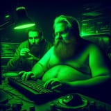 ai_art_green_fat_programmer_has_a_few_more_tricks_up_the_sleeve