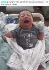 circumcised child