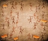 depositphotos_8311863-prehistoric-cave-painting-with-war-scene