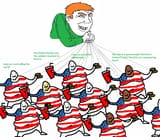Irish happy merchant controls America