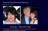 Epstein Jewish supremacy advocate