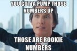 rookie numbers