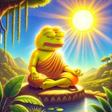 pepe meditate sunshine