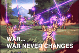 war never changes