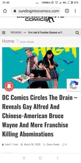 DC comics batman is now chinese Woman writer ruins Batman