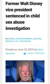 Former disney vp child rape disney vice president