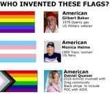 USA Gay flags
