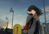 anime girl walking home
