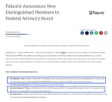 Palantir-FEDERAL-ADVISORY-Board