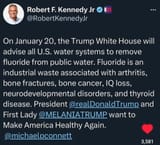 RFK fluoride MAHA