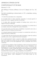 Jefferson national bank unconstitutional