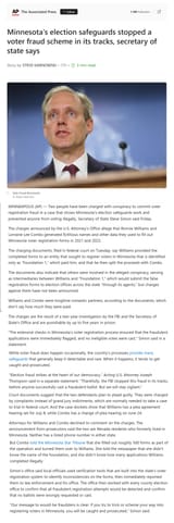 Republican foundation election fraud Minnesota