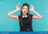 funny-woman-showing-idiotic-comic-face-camera-funny-woman-showing-idiotic-comic-face-camera-studio-shot-blue-110853989