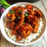general tso chicken with rice