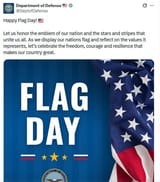 1345 US DoD posts Russian flag 14-6-25