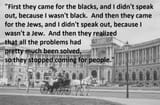 First they came for the blacks