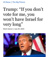 kamala will destroy israel t. trump