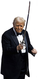 trump inaugural saber cake