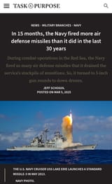 navy missile stock