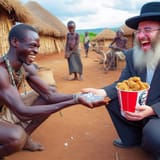 african_trading_handful_of_diamonds_for_bucket_of_kfc_laughing_666_klansmen