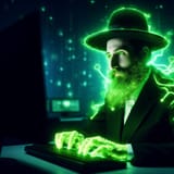 ai_art_glowing_rabbi_electric_powerlevel_focus