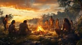 ancient-campfire-gathering-hunters-prehistoric-scene-with-food-flames_578399-6448