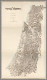 palestine map dated 1881