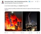 intentionally letting iran hit them to set up more attacks even though israel attacked first