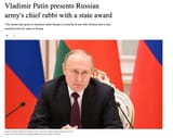 Vladimir Putin presents Russian army&#039;s chief rabbi with a state award The Jerusalem Post