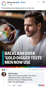 gold digger test