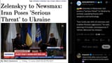 Zelensky to Newsmax, Iran poses a &#039;serious threat&#039; to Ukraine by actively supplying Russia with weapons and technology. 14-06-2025 &#039;Iran funds war with oil revenues&#039;
