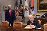 Trump again pulls the chair out for Netenyahu at the White House. 07-04-2025 JEW PIC