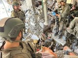 Israeli soldiers near alleged body of Hamas leader Yahya Sinwar. 17-10-2024 out-kiked chip chug PIC