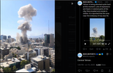 Tehran is being attacked quite hard at this moment. Lots of explosions are heard. 15-06-2025, Central Tehran. HD