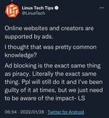 adblocking is piracy