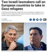 Israeli lawmakers demand that Europe take in the 1.2 million Palestinian refugees Israel created, the definition of chutzpah