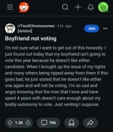 boyfriend not voting