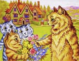 family-of-cats-in-the-garden-digital-remastered-edition-louis-wain