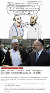 jews and muslims unite against Whites