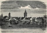 D. Royer (French 19th c.) &amp; Auguste Trichon (Paris 1814-1898 ibid.) View of Königsberg - lithography 1866