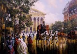 Vasil Goranov (Velingrad 1972-) Before the Madeleine - oil on canvas (c.i.)