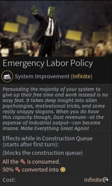 endless space 2 emergency labor policy