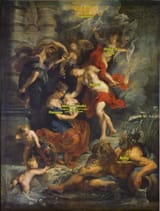 Peter Paul Rubens (Siegen 1577-1640 Antwerp) The birth of the princess - oil on canvas 1622-25b